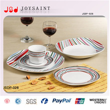 China Factory New Design Ceramic Dinnersets Dessert Plates for Hotel Use